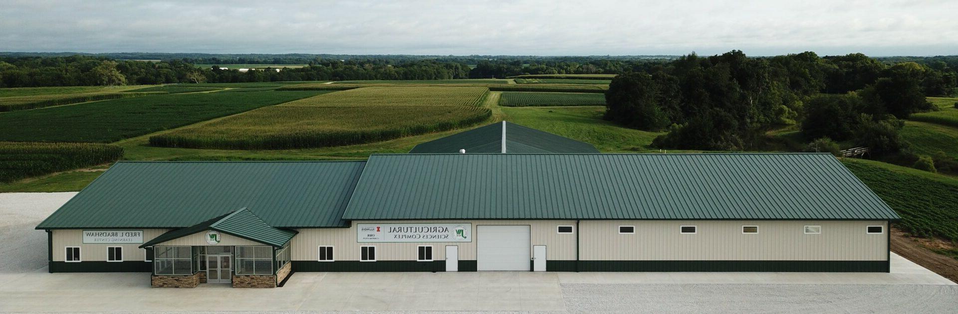 Panning shot of new JWCC Ag science complex